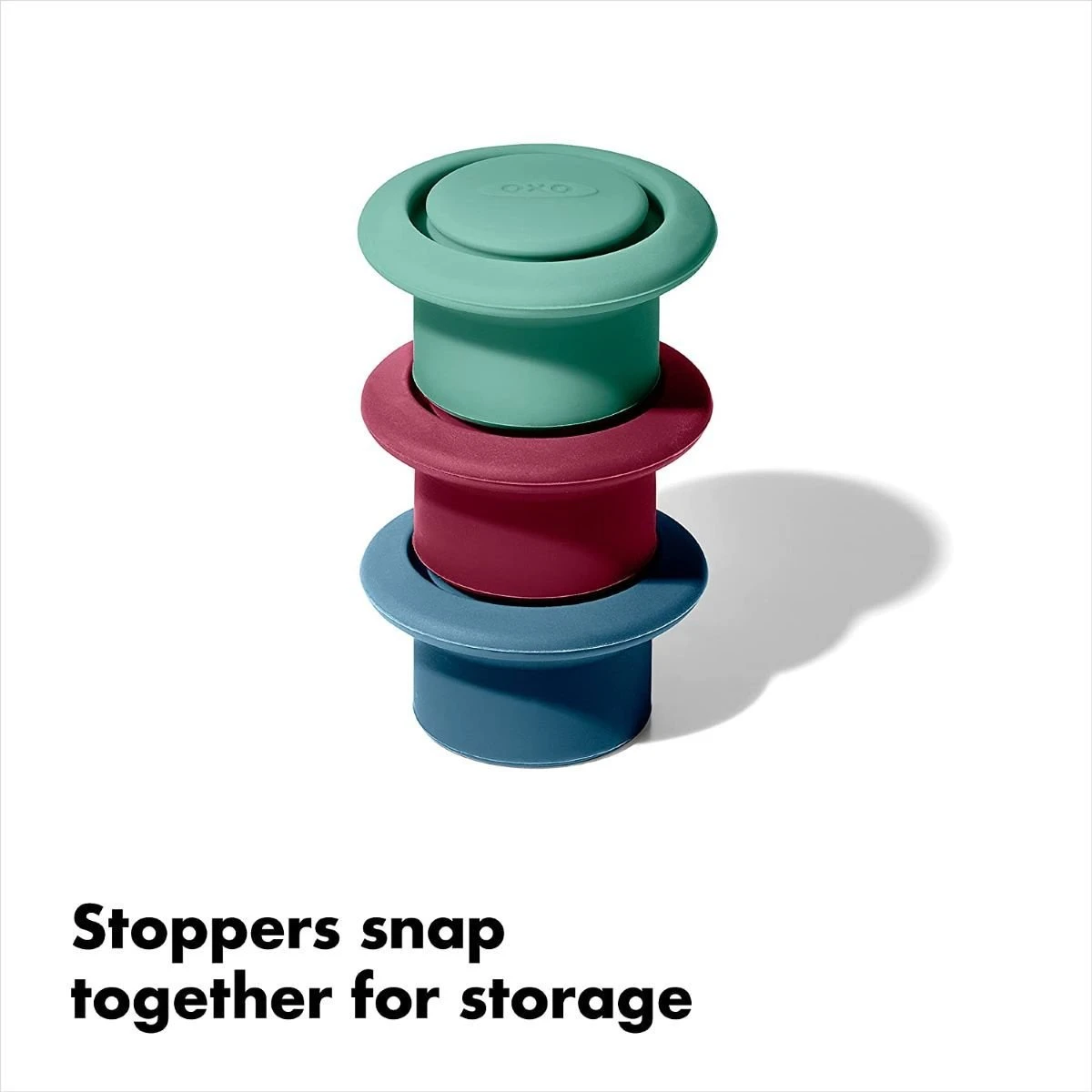 OXO Good Grips Silicone Wine Stoppers | Set Of 3 - Image 2