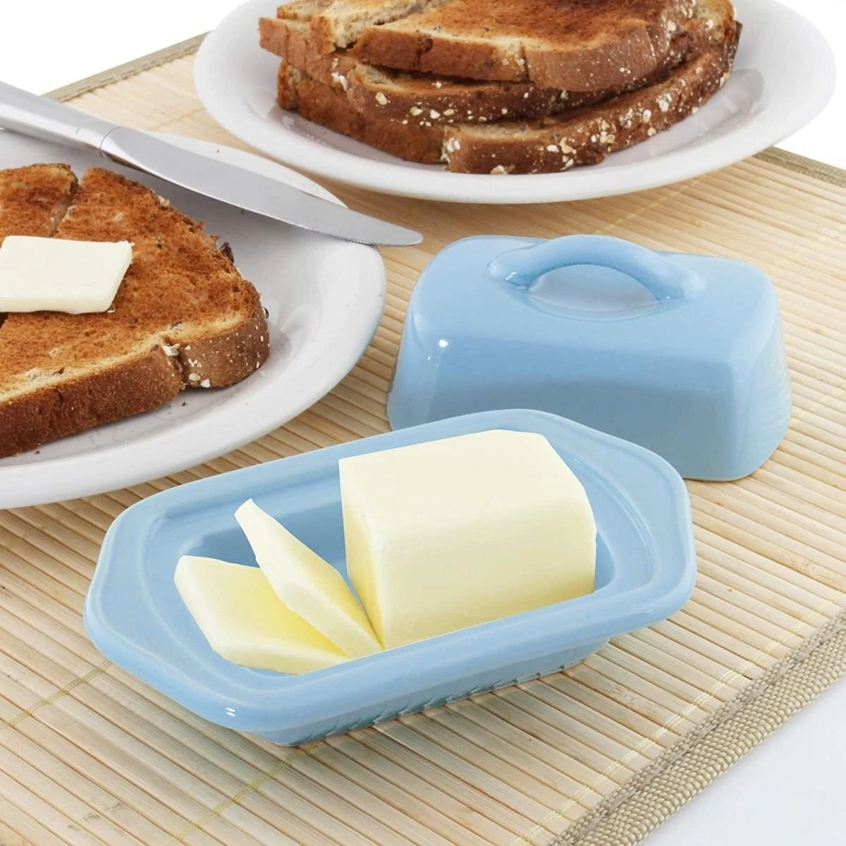 Chantal 5" Mini Butter Dish | Glacier Blue - Image 3