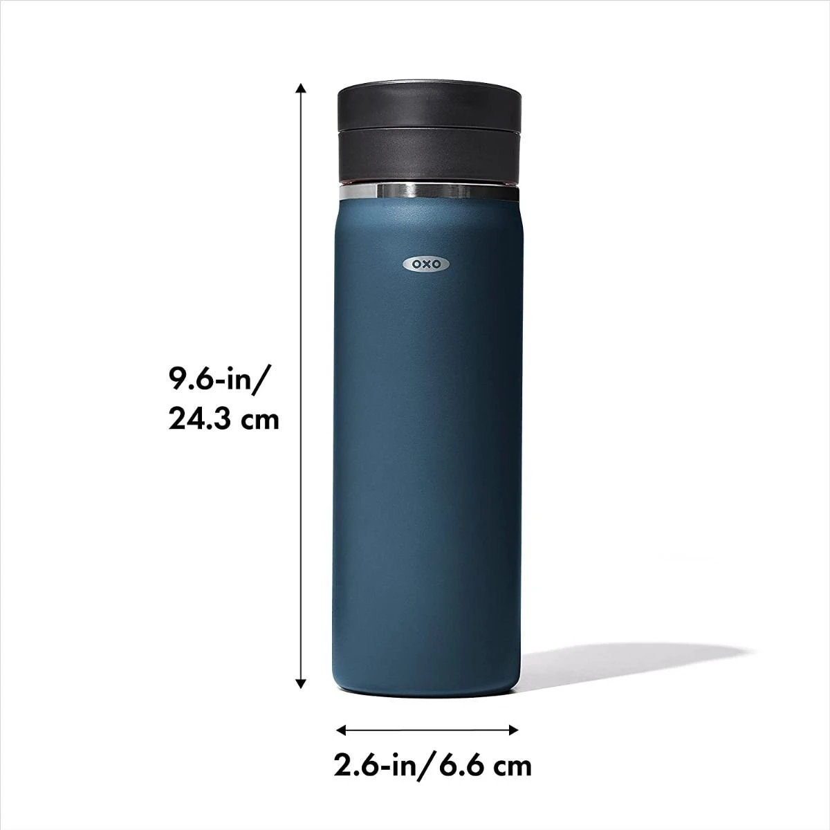 OXO Good Grips 20oz Thermal Mug Water Bottle | Dark Cobalt - Image 2