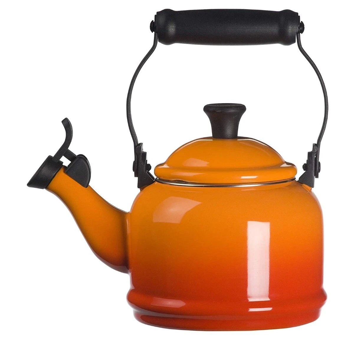 Le Creuset 1.25 Qt. Demi Kettle Tea Pot + 2 - 14oz Mugs Set | Flame Orange - Image 3