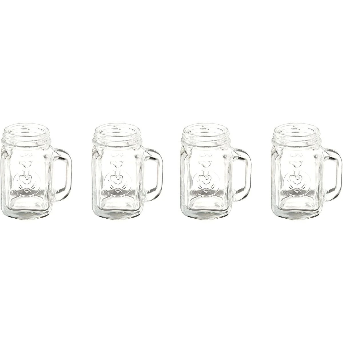 Kikkerland Shot Glasses - Set Of 4 | Mason Jars