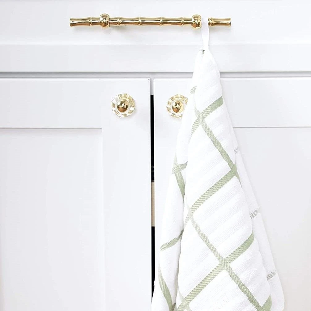 All-Clad Antimicrobial Kitchen Towel | Check Fennel - Image 2
