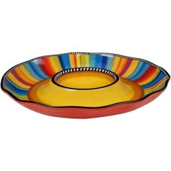 Certified International 13.75" Chip & Dip Bowl | Sierra