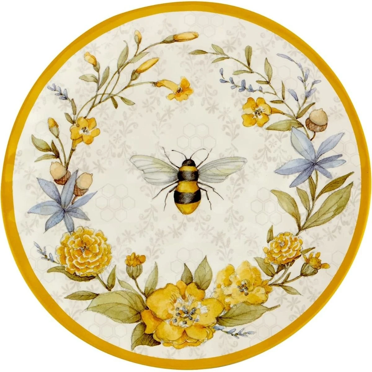 Certified International 11" Melamine Dinner Plate | Bee Sweet