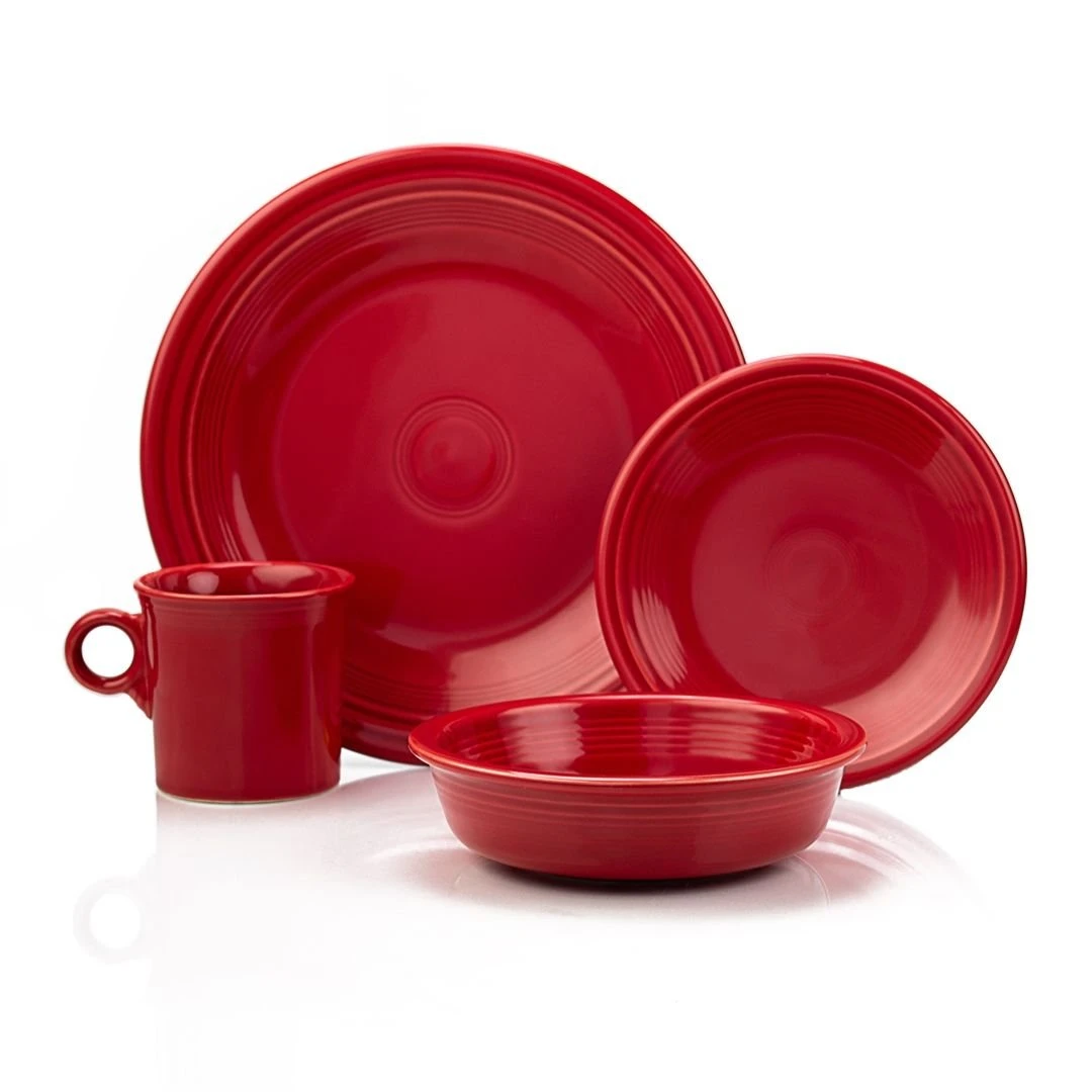 Fiesta® 16-Piece Classic Dinnerware Set | Scarlet