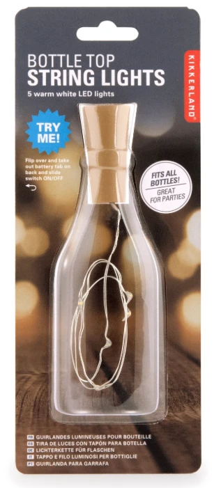 Kikkerland Bottle Top String Lights - Image 2
