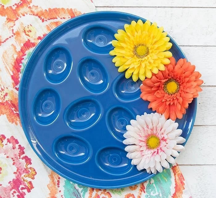 Fiesta® Egg Plate/Tray | Lapis - Image 3