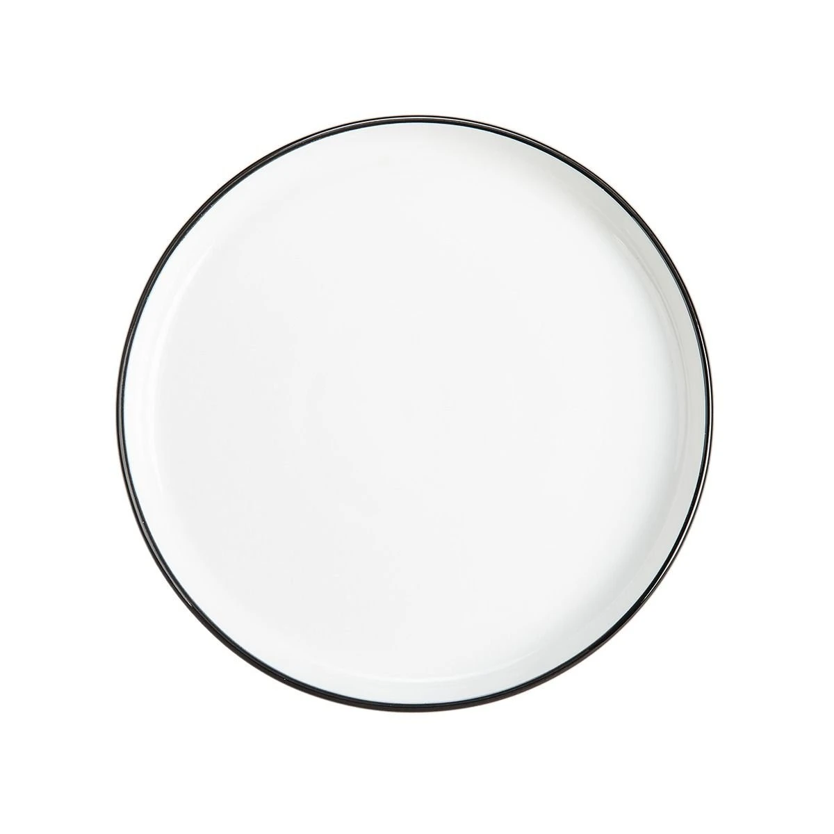 BIA Cordon Bleu 7.5" Salad Plate | Stackable (Black Rim)