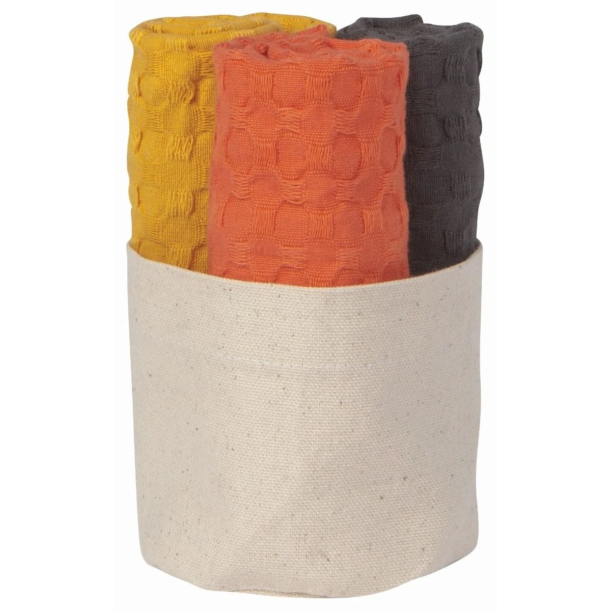 Danica Brands Now Designs By Danica Mercantile Dishcloths In Basket (Set Of 3) | Coral