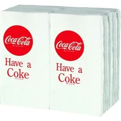TableCraft Coca-Cola ''Have A Coke'' Full Size Napkins | Qty 100