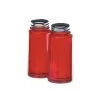 Mosser Glass Panel Salt And Pepper Shakers | Red