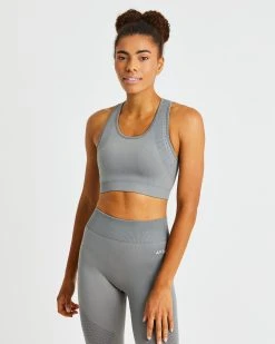 AYBL Ignite Seamless Sports Bra - Storm Grey