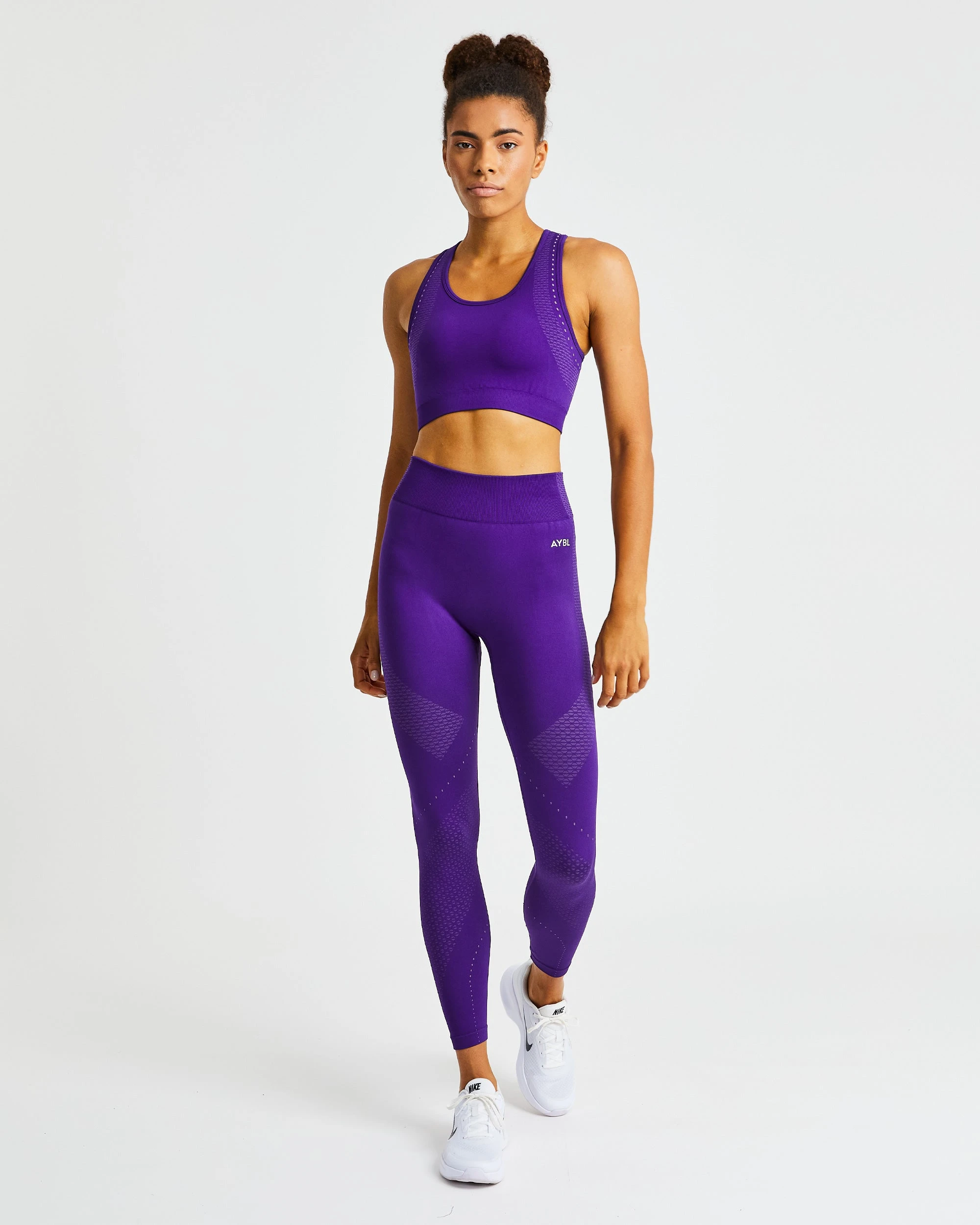 AYBL Ignite Seamless Sports Bra - Electric Purple - Image 3