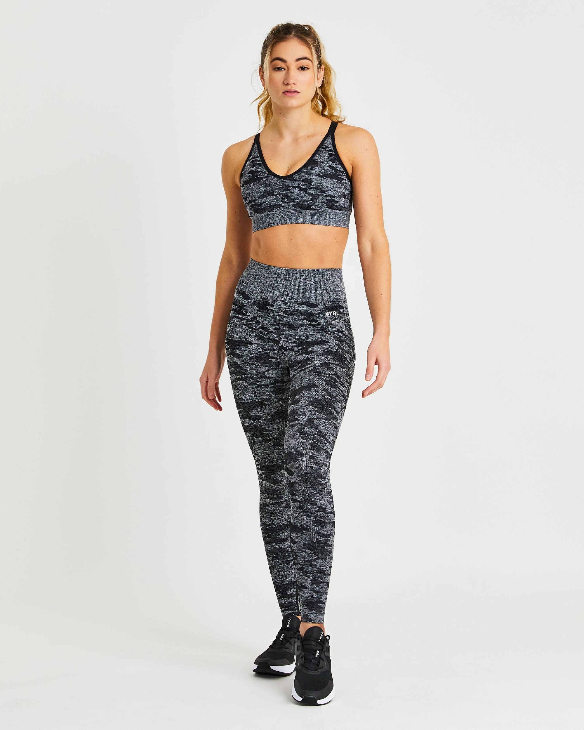 AYBL Evolve Camo Seamless Sports Bra - Black - Image 3