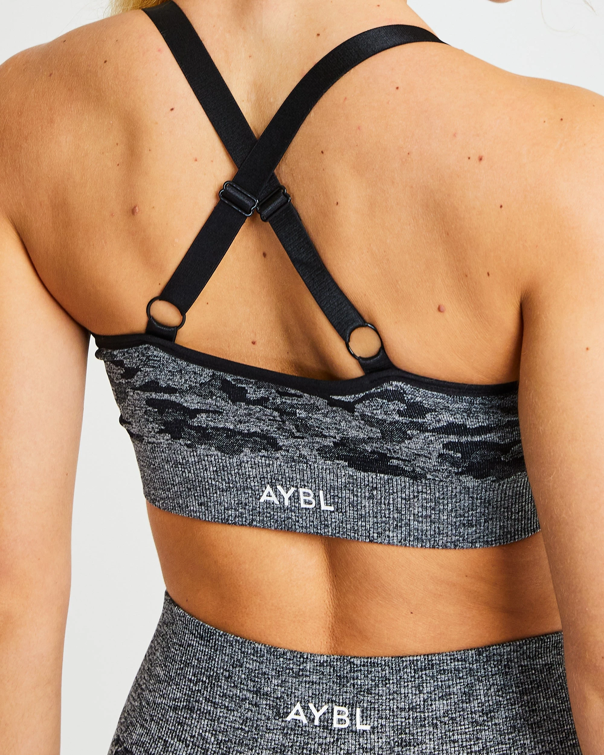 AYBL Evolve Camo Seamless Sports Bra - Black - Image 8