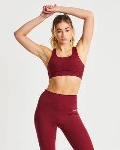 AYBL Core Sports Bra - Mauve Wine