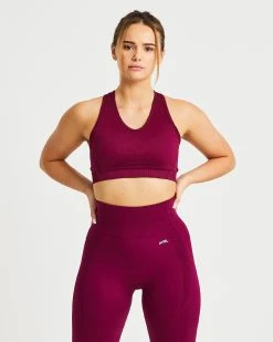 AYBL Balance V2 Seamless Sports Bra - Purple Wine