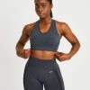 AYBL Balance V2 Seamless Sports Bra - Speckle Black