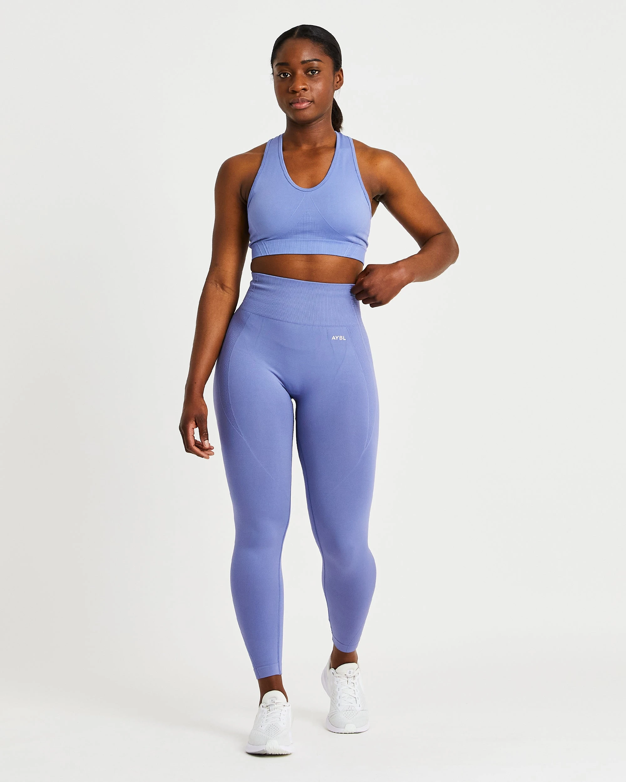 AYBL Balance V2 Seamless Sports Bra - Steel Blue - Image 3