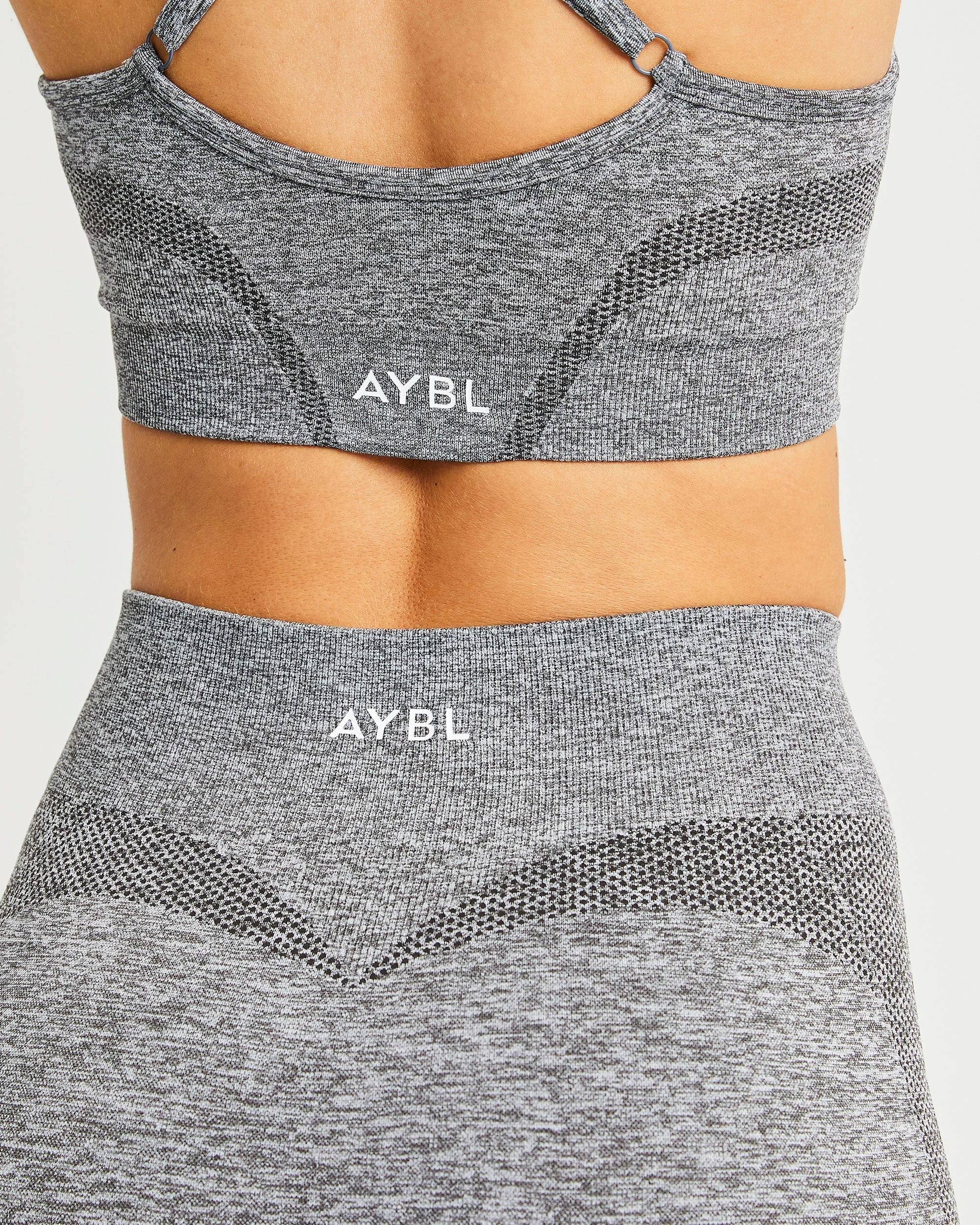 AYBL Motion Seamless Sports Bra - Grey Marl - Image 8