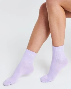 AYBL Everyday Crew Socks (3 Pack) - Purple