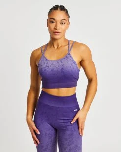 AYBL Flare Seamless Sports Bra - Purple