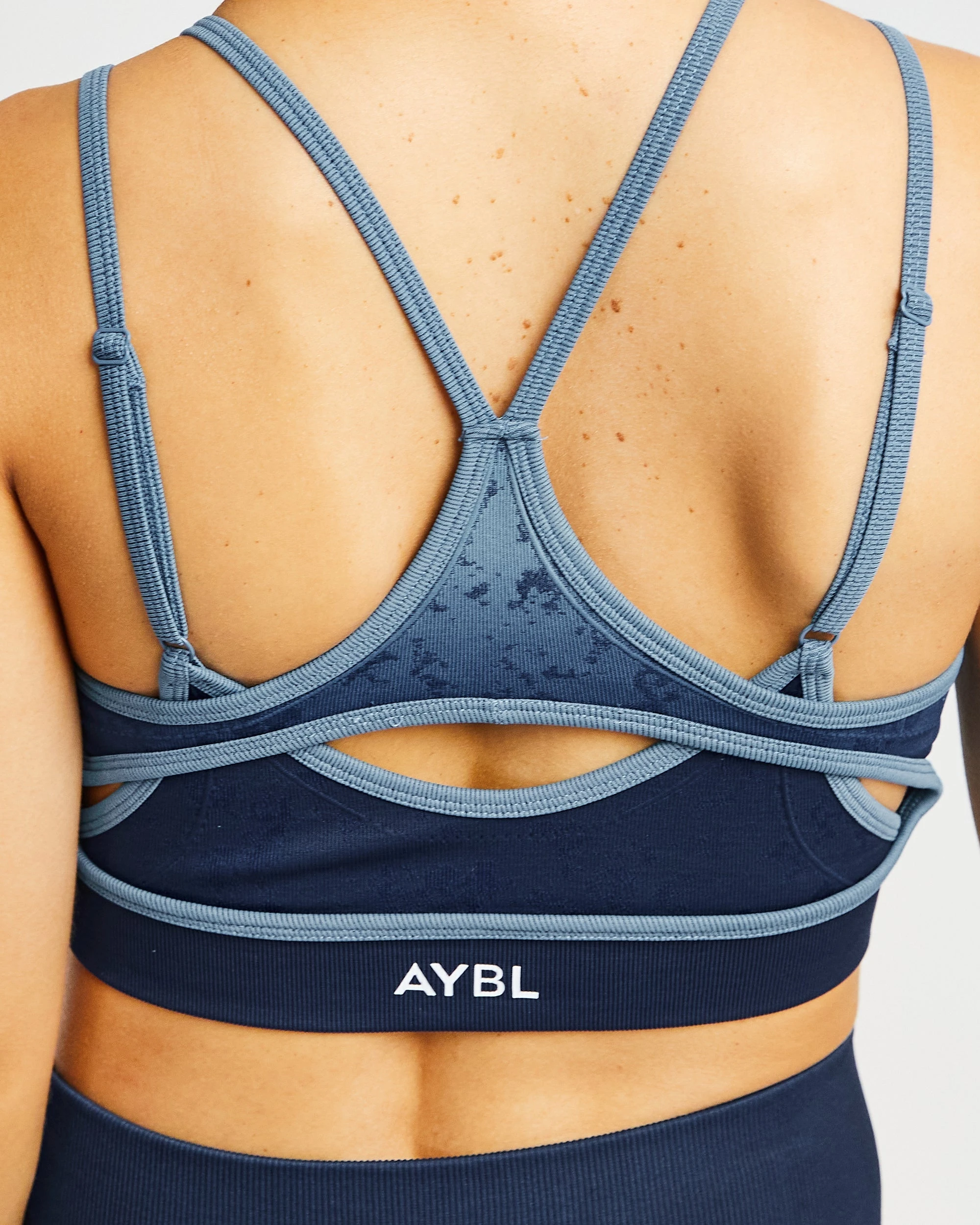 AYBL Flare Seamless Sports Bra - Blue - Image 6