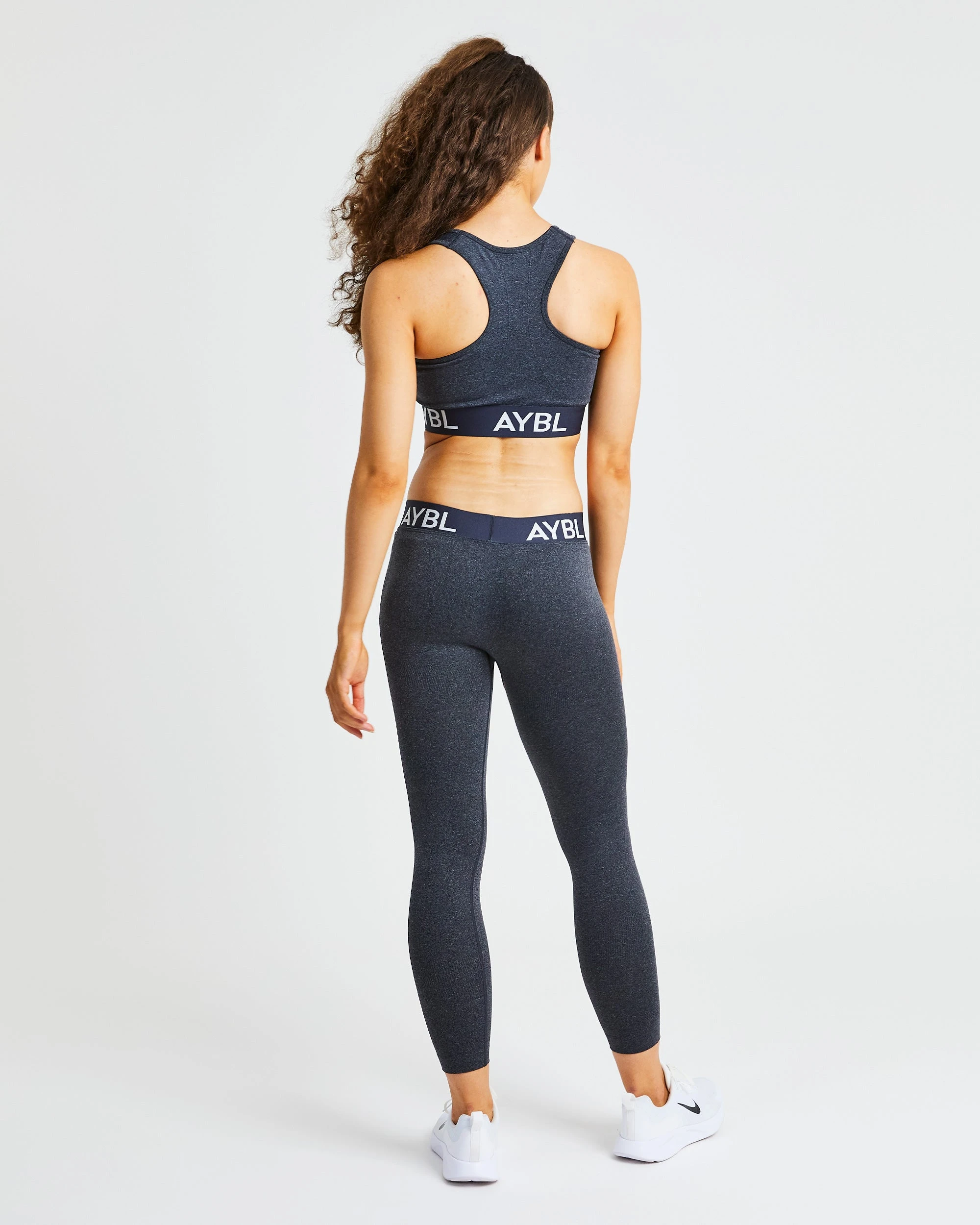 AYBL Staple Seamless Sports Bra - Speckle Black - Image 4