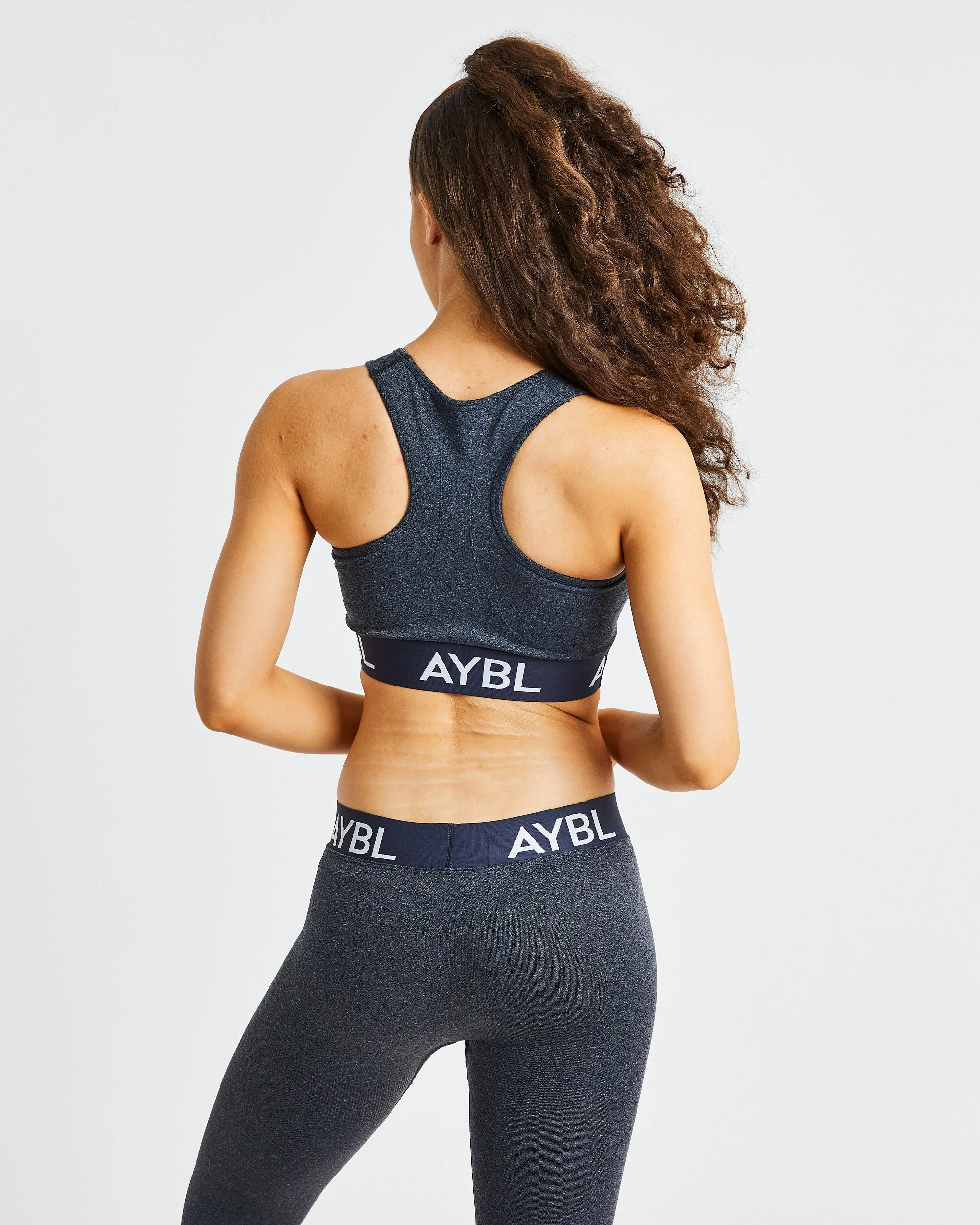 AYBL Staple Seamless Sports Bra - Speckle Black - Image 2