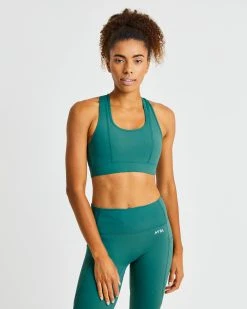 AYBL Pace Sports Bra - Deep Green