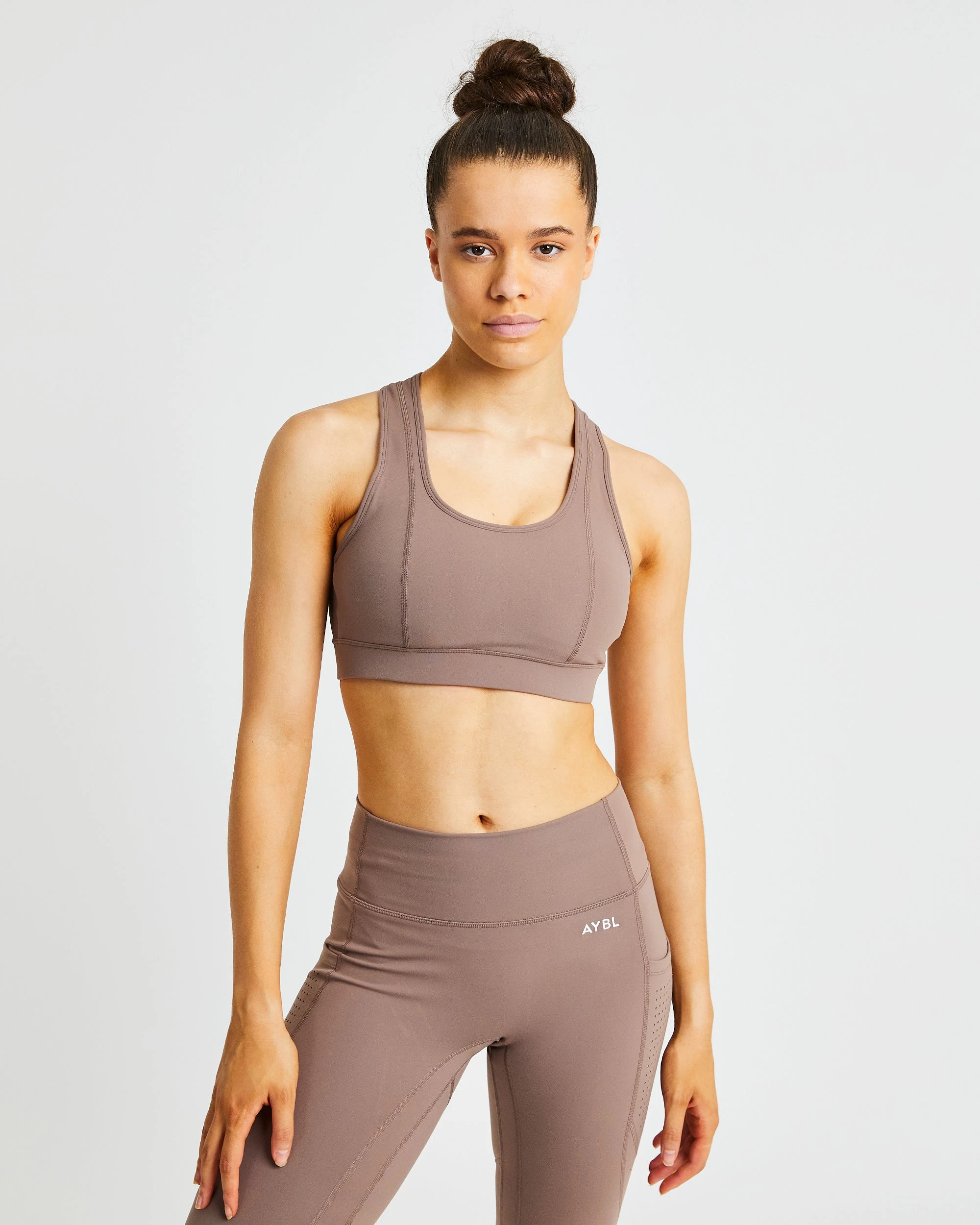 AYBL Pace Sports Bra - Taupe Brown