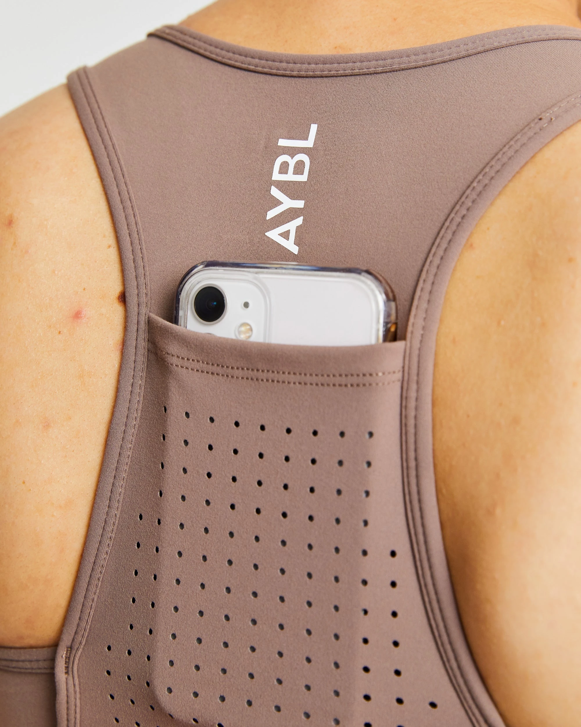 AYBL Pace Sports Bra - Taupe Brown - Image 6