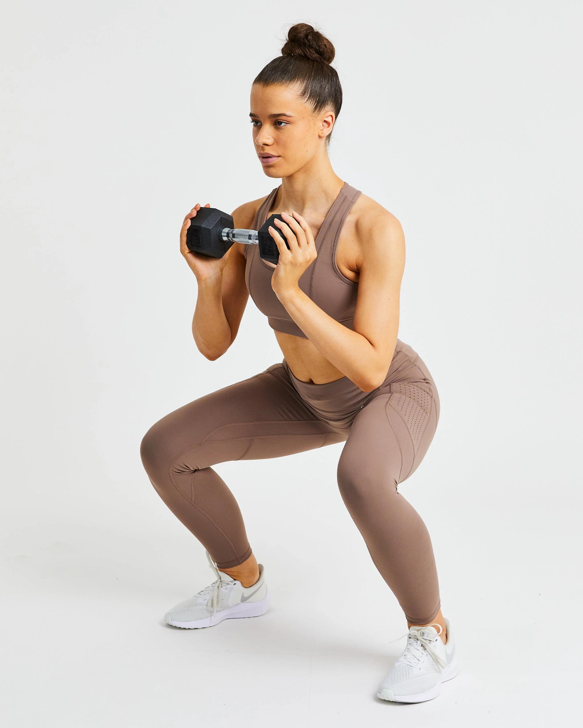 AYBL Pace Sports Bra - Taupe Brown - Image 7