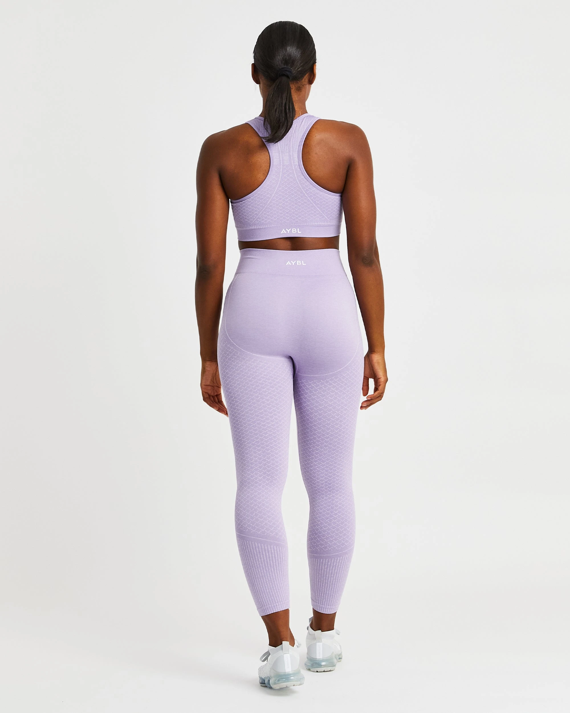 AYBL Impact Seamless Sports Bra - Lilac - Image 4