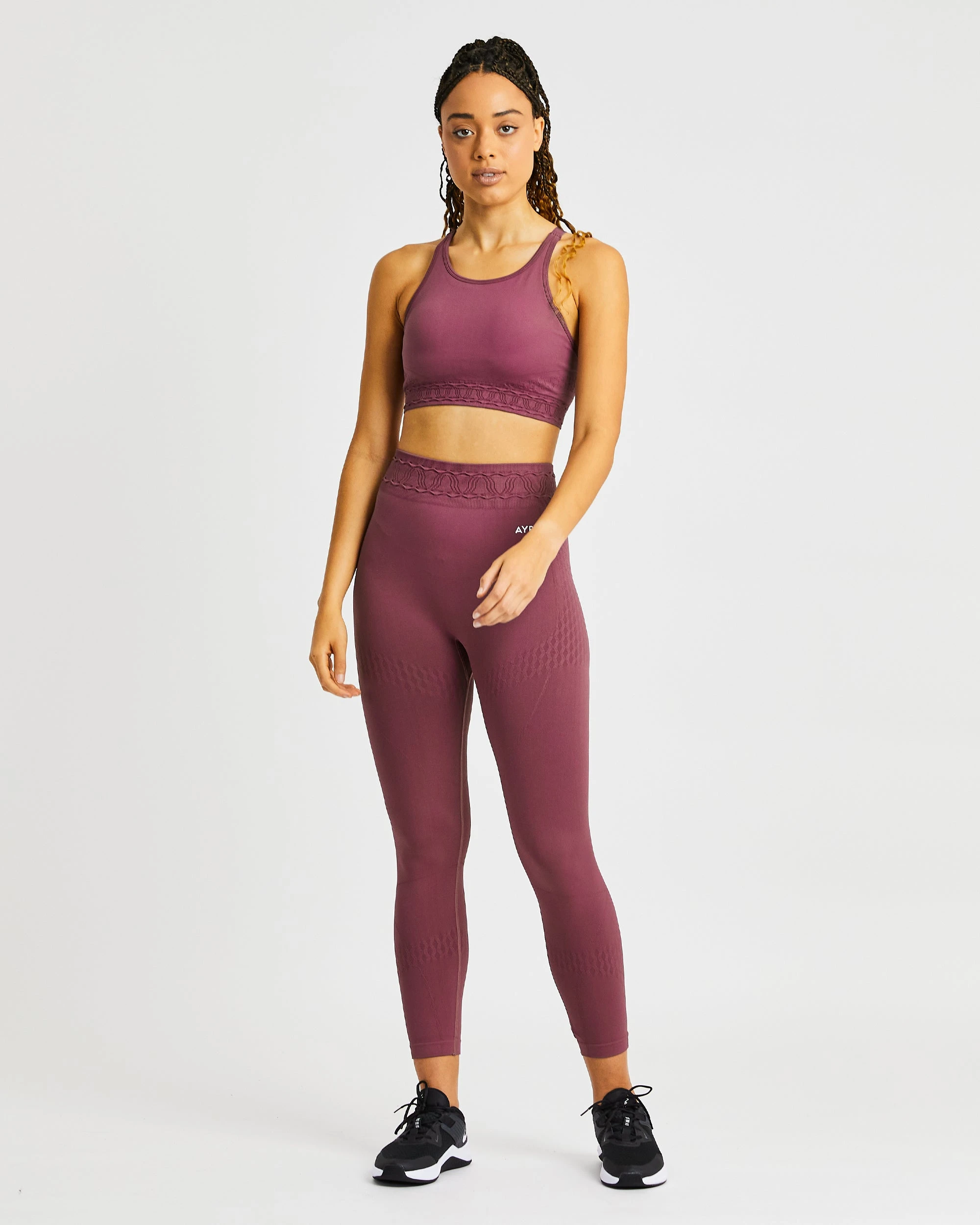 AYBL Elevate Seamless Sports Bra - Rose - Image 3