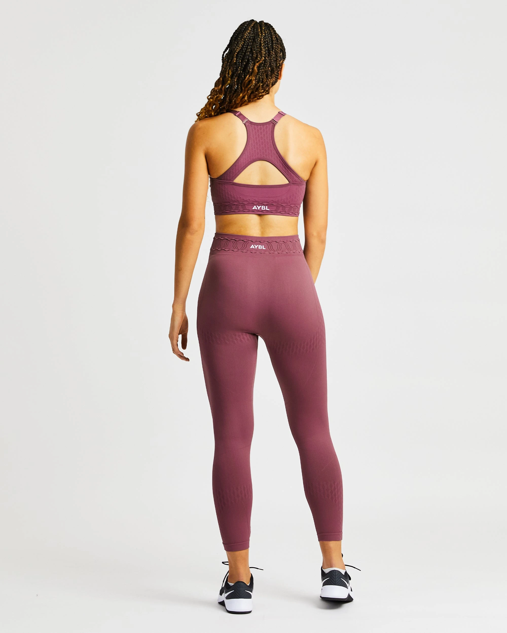 AYBL Elevate Seamless Sports Bra - Rose - Image 4