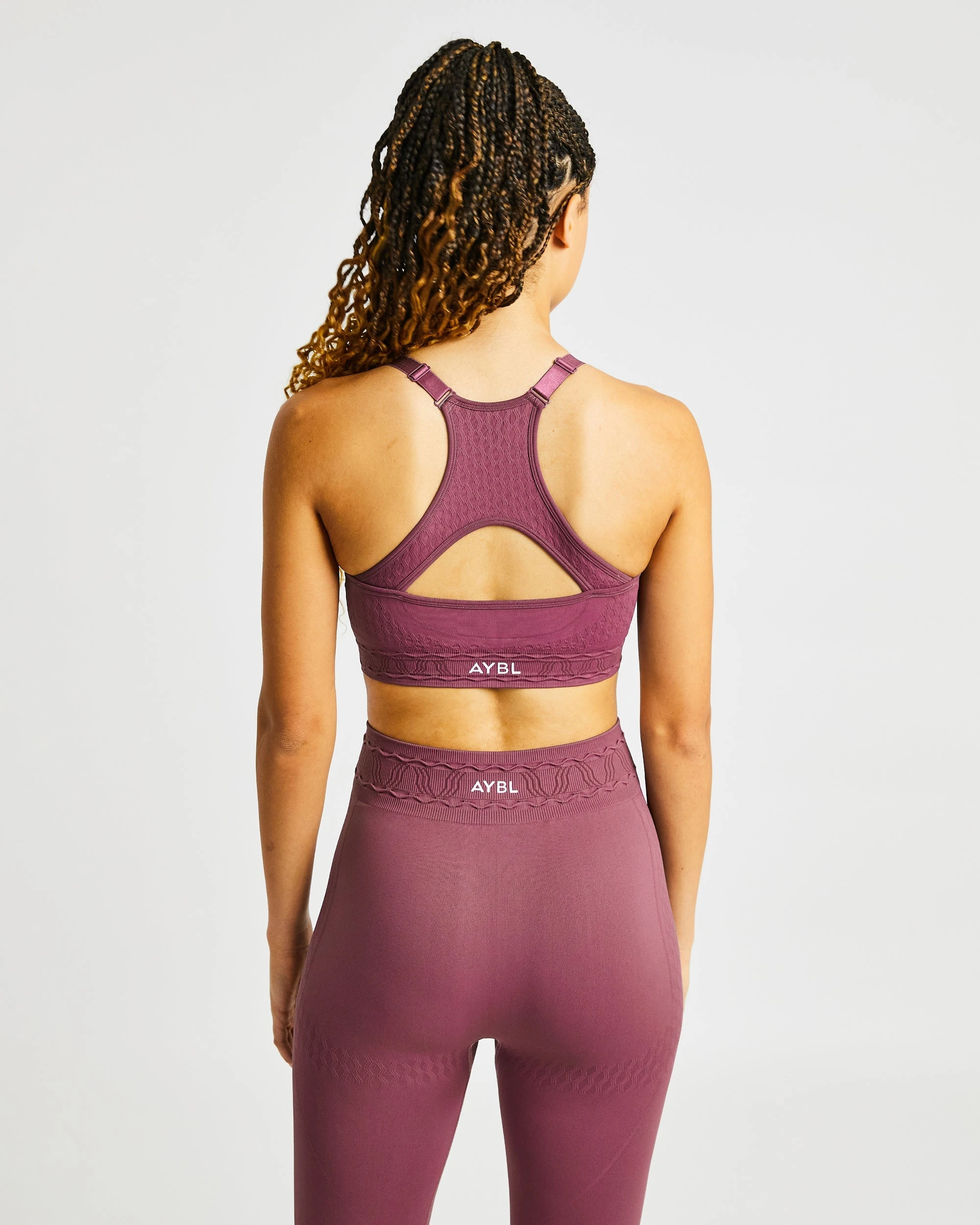 AYBL Elevate Seamless Sports Bra - Rose - Image 2