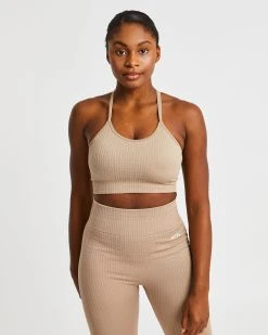 AYBL Luxe Seamless Sports Bra - Mocha