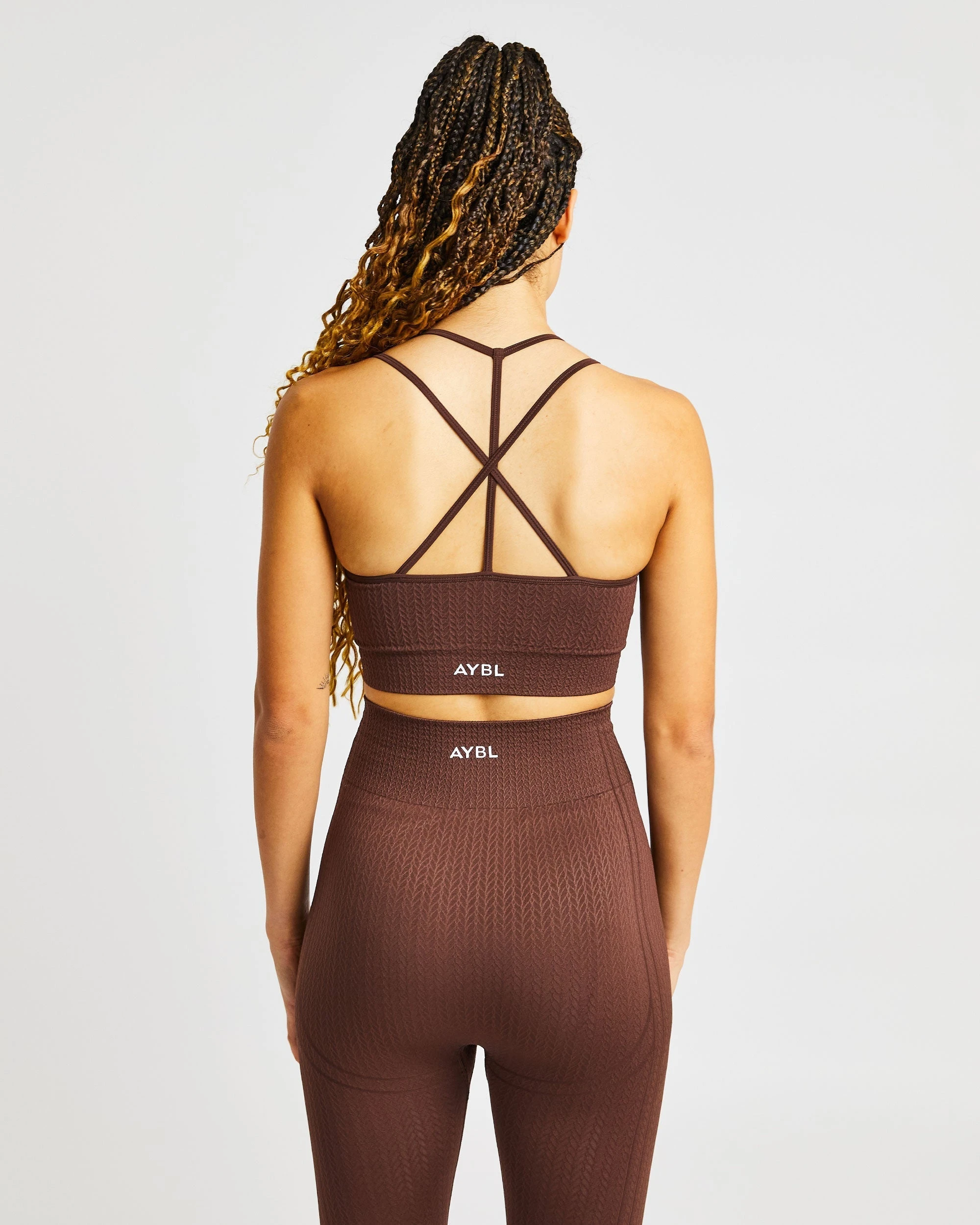 AYBL Luxe Seamless Sports Bra - Brown - Image 2