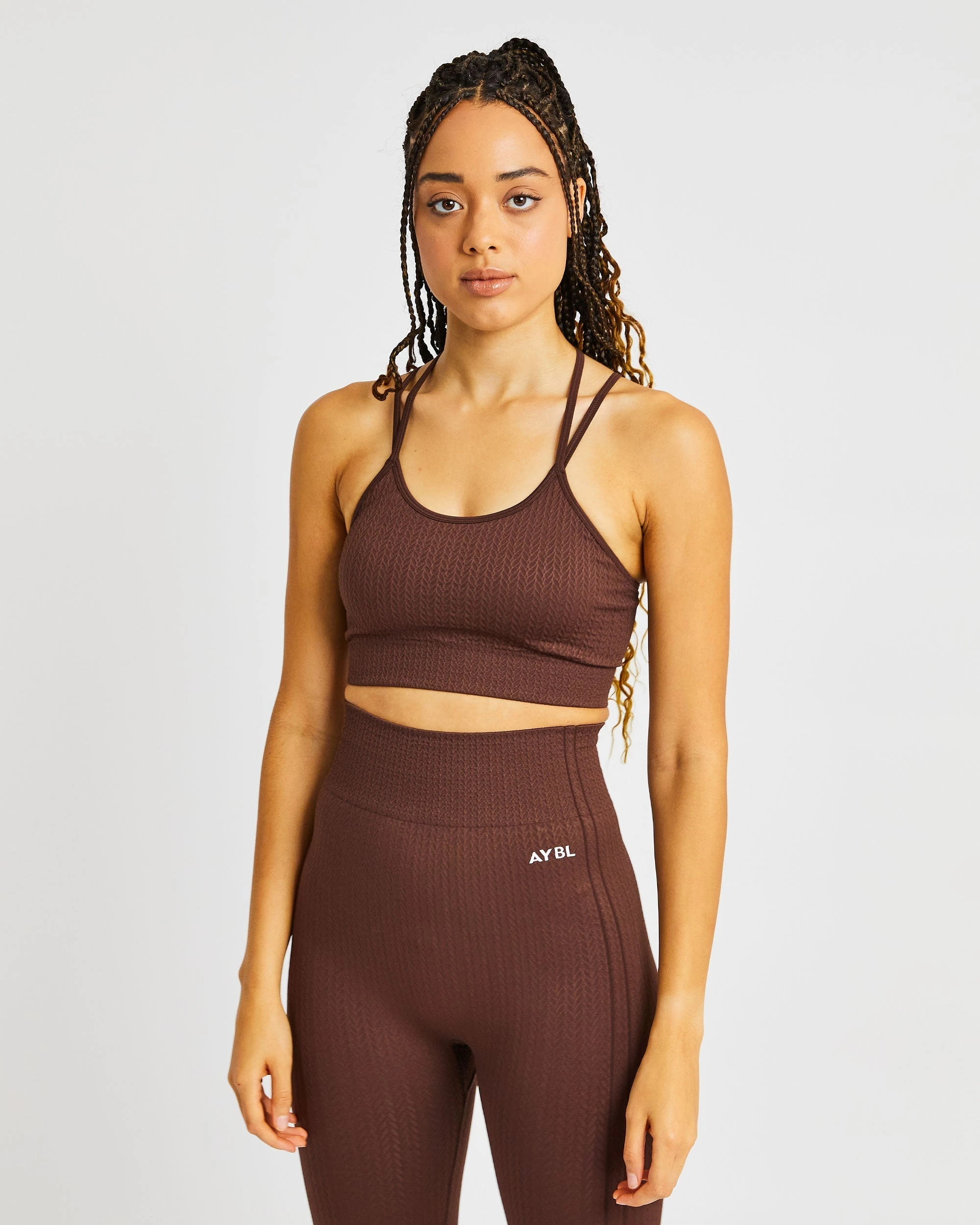 AYBL Luxe Seamless Sports Bra - Brown