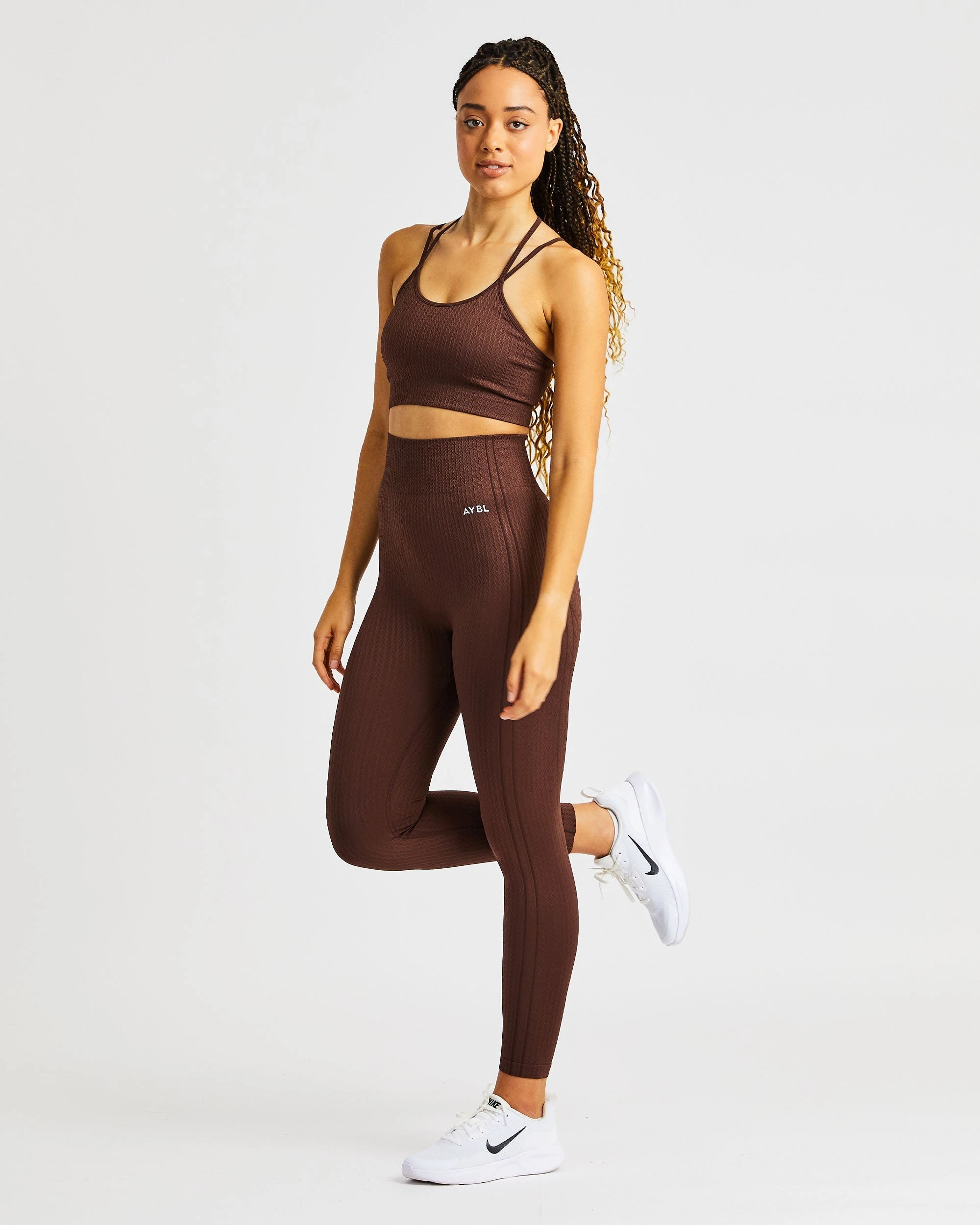 AYBL Luxe Seamless Sports Bra - Brown - Image 7