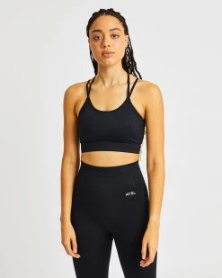 AYBL Luxe Seamless Sports Bra - Black