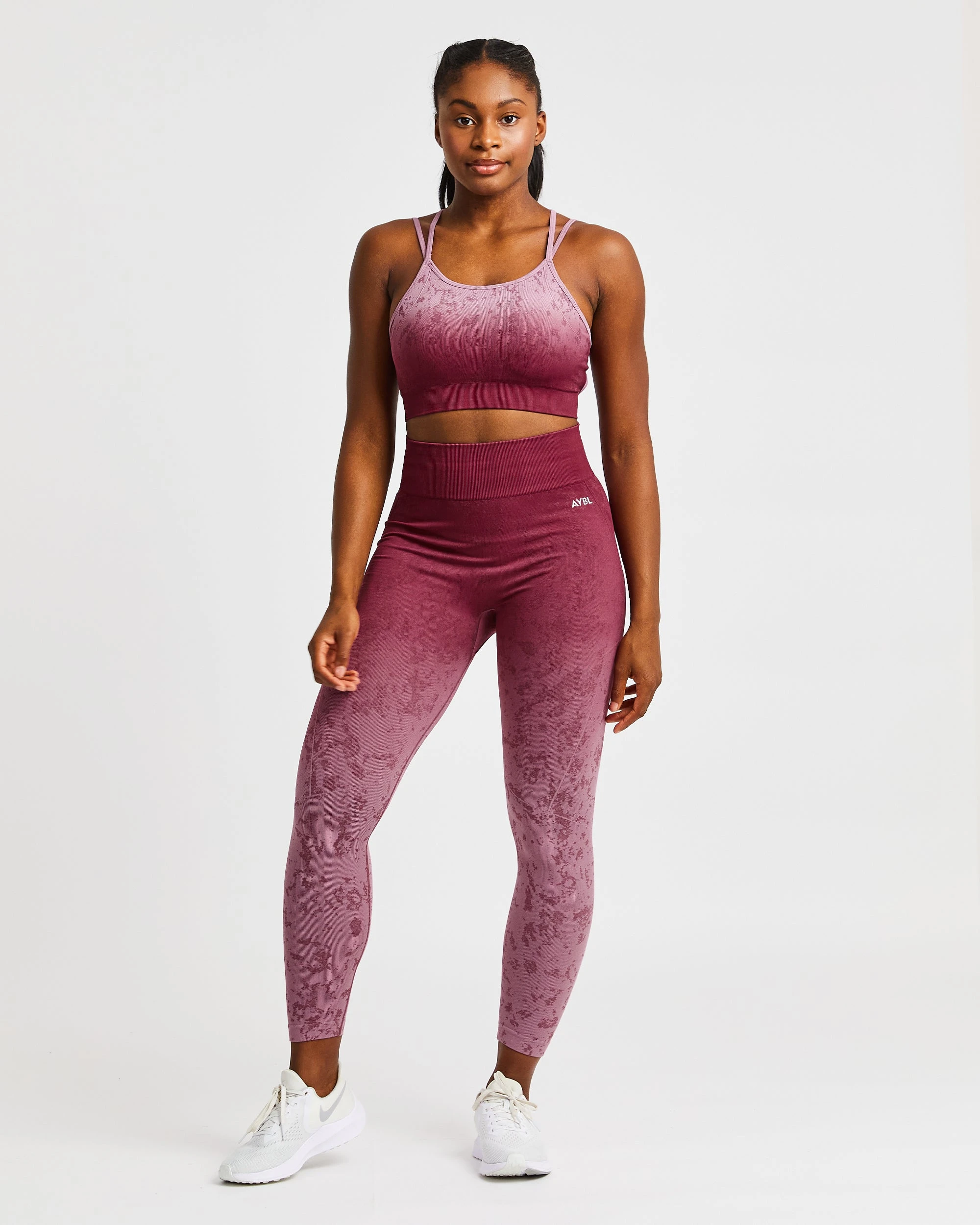 AYBL Flare Seamless Sports Bra - Plum - Image 3