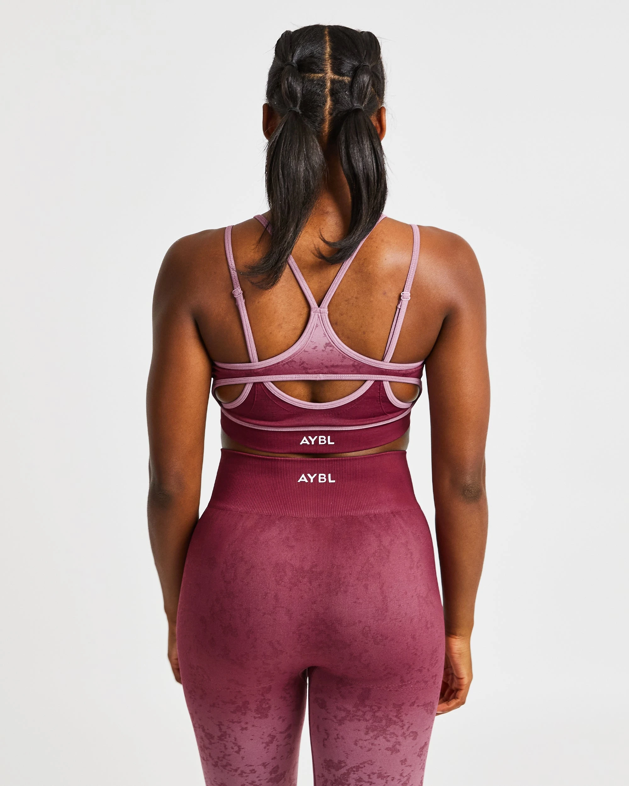 AYBL Flare Seamless Sports Bra - Plum - Image 2