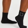 AYBL Everyday Embroidered Crew Socks (3 Pack) - Black