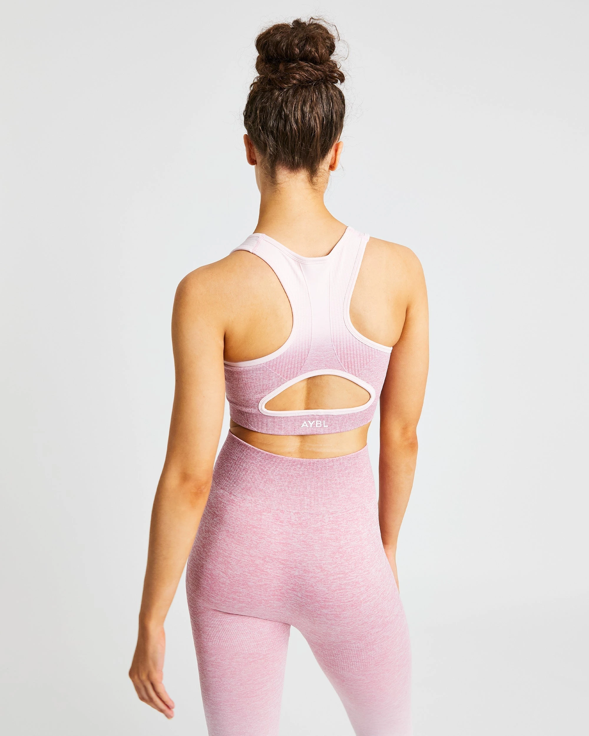 AYBL Pulse Ombré Seamless Sports Bra - Pink - Image 2
