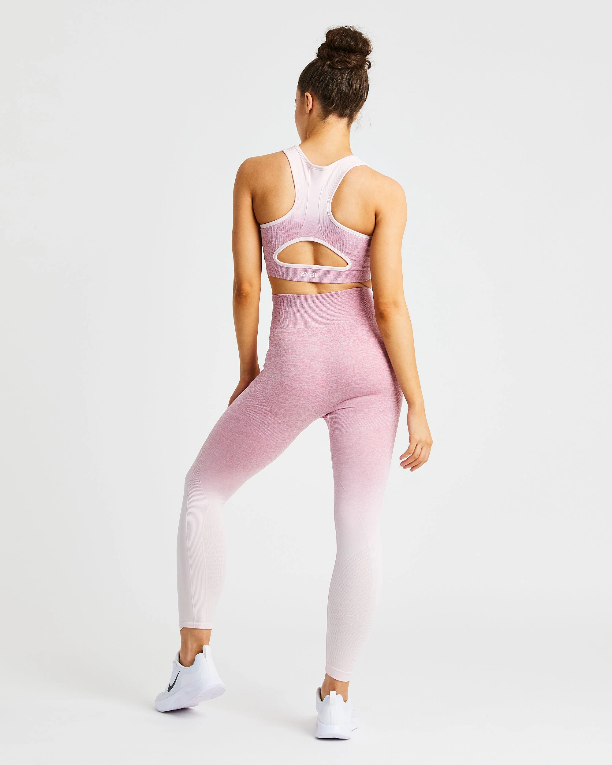 AYBL Pulse Ombré Seamless Sports Bra - Pink - Image 4
