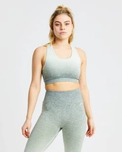 AYBL Pulse Ombré Seamless Sports Bra - Khaki