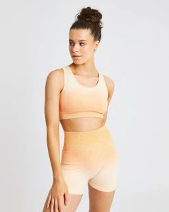 AYBL Pulse Ombré Seamless Sports Bra - Orange