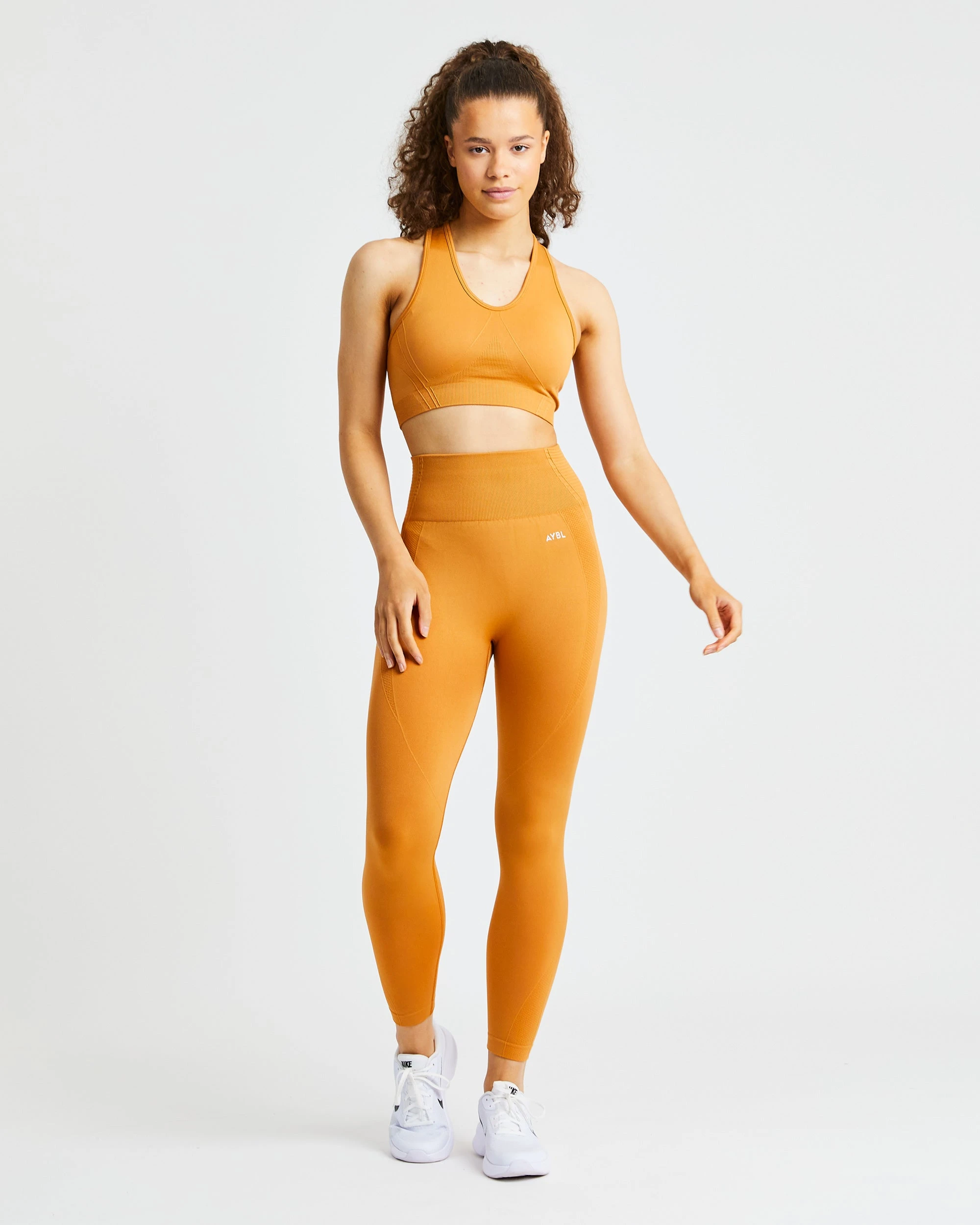 AYBL Balance V2 Seamless Sports Bra - Spiced Orange - Image 3